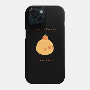 no thoughts head empty Phone Case