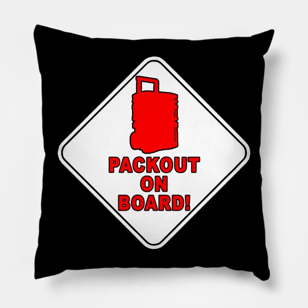 Packout on board parody design Pillow by Church Life