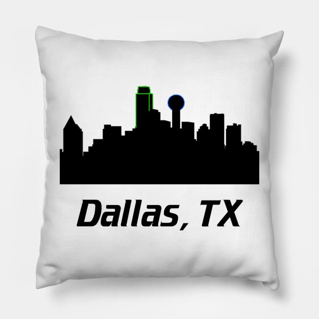 Dallas Texas Pillow by PSdesigns