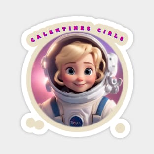 Galentines girls cartoon Magnet