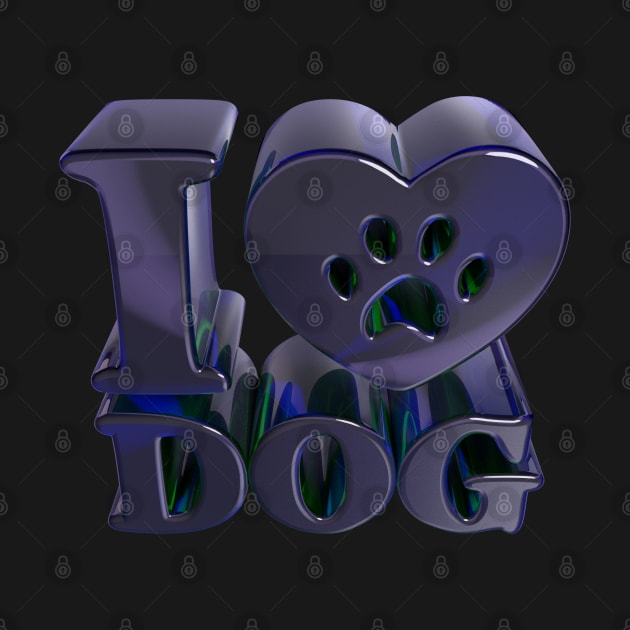 3D I Love Dog - Laseray by 3DMe