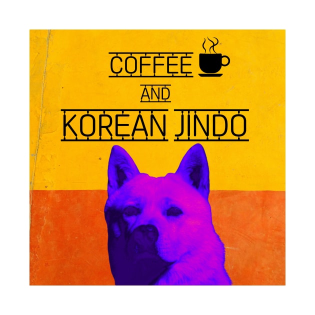 COFFEE AND KOREAN JINDO by LaBelleMaison