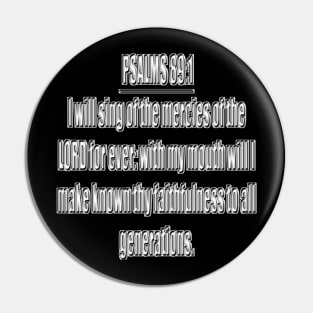 Psalm 89:1 Pin