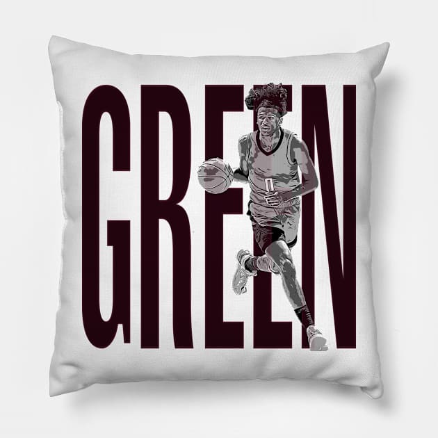 Jaylen Green Pillow by ConcreteBasketballDesign