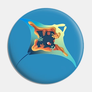 Manta ray 1 Pin