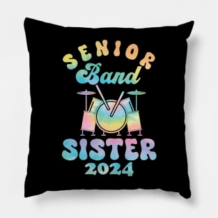 senior Band Sister 2024 funny Pillow