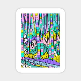 The Pastel Forest Magnet