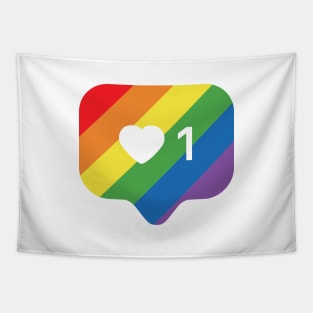 LGBTQ Instagram Heart Notification Tapestry