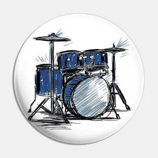 Drum kit stketch Pin