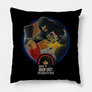 Retro Bigfoot the Robot Pillow