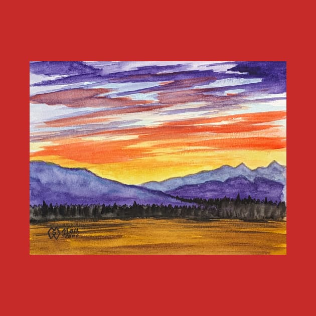 Sunset in the Mountains by Matt Starr Fine Art