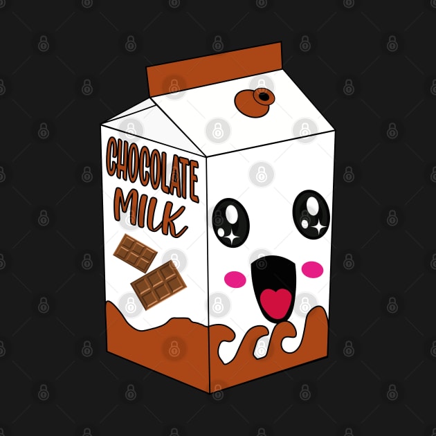 kawaii chocolate milk by AbstractA