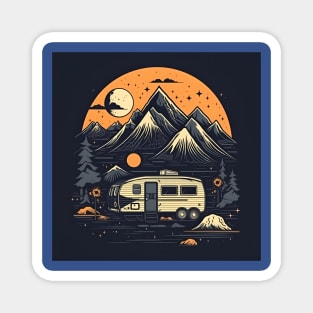 Van Life Glamping Digital Nomad Magnet