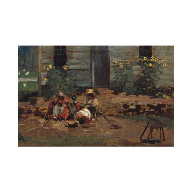 Sketch of a Cottage Yard by Winslow Homer by Classic Art Stall