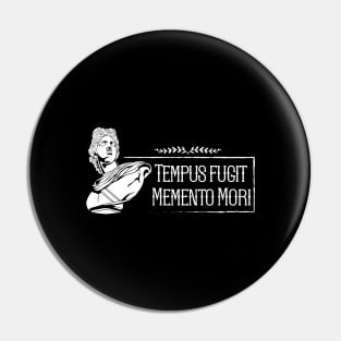 Latin saying - Tempus Fugit Memento Mori Pin