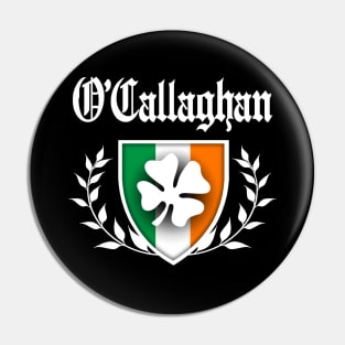 O'Callaghan Shamrock Crest Pin