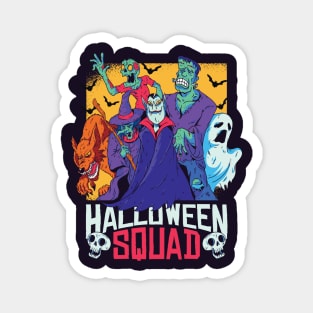 Halloween Monster Squad // Zombie, Witch, Vampire, Ghost, Werewolf, Frankenstein Magnet