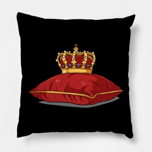 Royal decorated crown - Royalcore Pillow