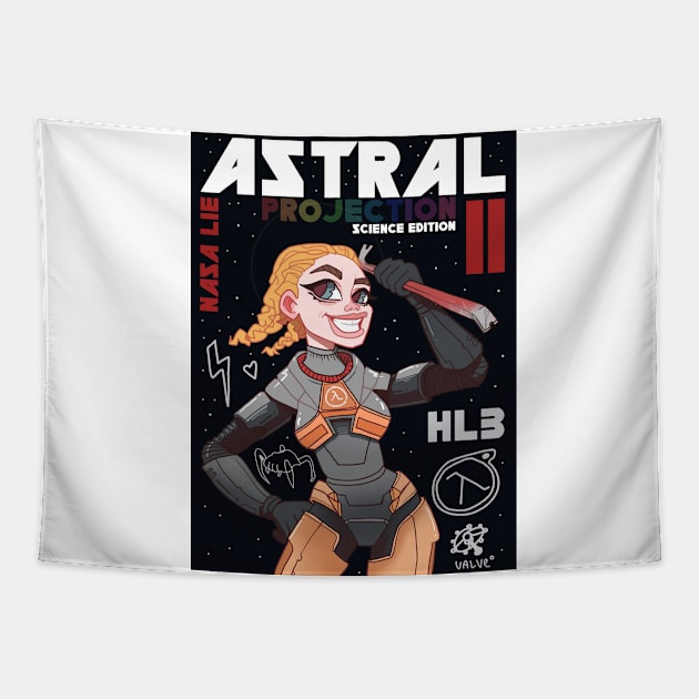 ASTRAL HL3 Tapestry by woolflone