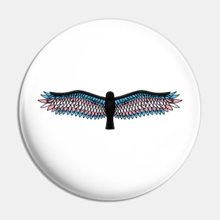 Fly With Pride, Raven Series - Transgender Pin