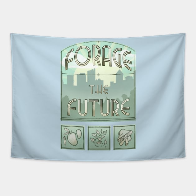 Forage The Future Tapestry by FindChaos