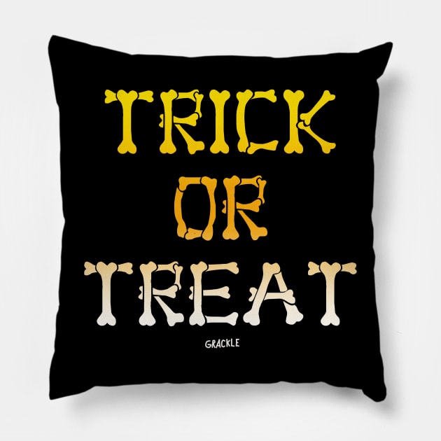 Trick-Or-Treat! Pillow by Jan Grackle