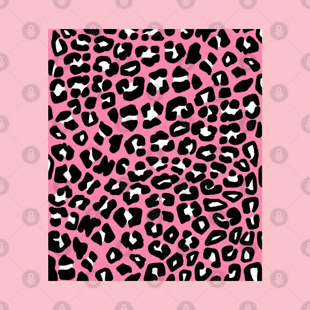 Pink Leopard Spots Print by OneThreeSix