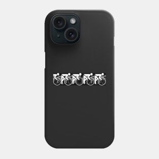 The Bicycle Race 2 White Repost Phone Case