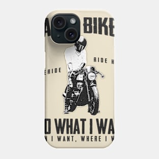 I Am A Biker Mens Funny Motorcycle Phone Case