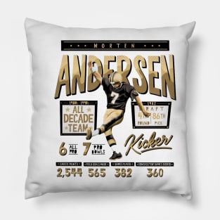 Morten Andersen New Orleans Stats Pillow