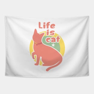 Princess Connect - Life Is Cat Tapestry