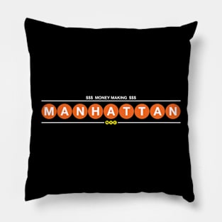 Money Making Manhattan Pillow