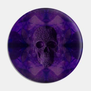 Skull Pink Purple Pin