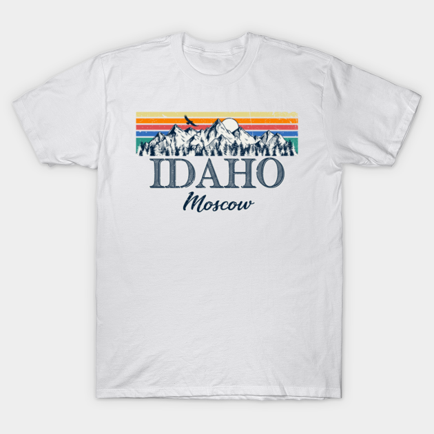 Moscow Idaho Retro Vintage Aesthetic - Moscow Idaho - T-Shirt
