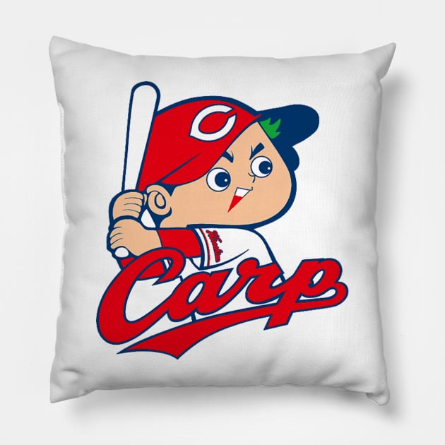 Hiroshima Toyo Carp 2 Pillow by Meraki01