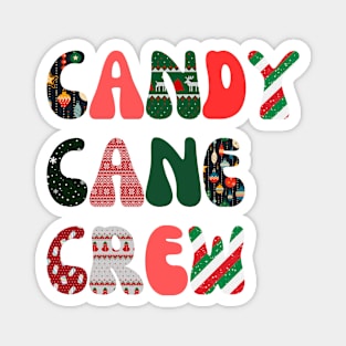 Candy Cane Crew Christmas Magnet