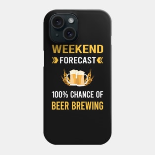 Weekend Forecast Beer Brewing Phone Case