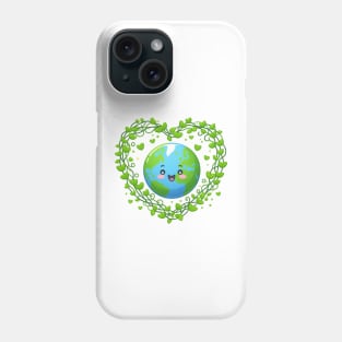 Earth Day 2024 Heart Earth Day Kids Boys Girl Phone Case