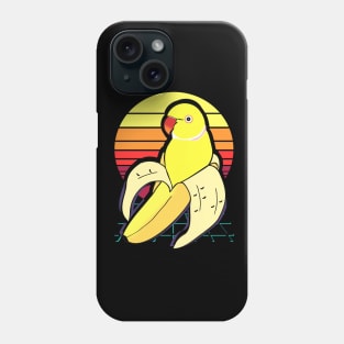 Aesthetic Vaporwave Banana Indian Ringneck Phone Case