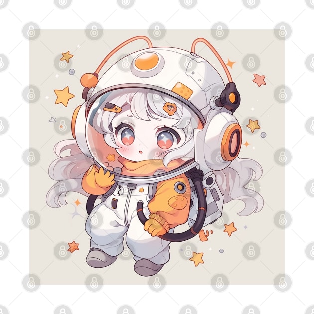 chibi astronaut girl by WabiSabi Wonders