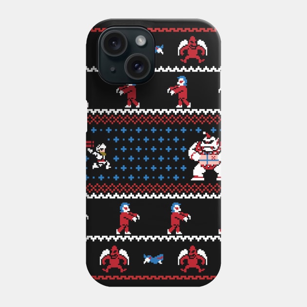 Ghosts n Goblins Ugly Christmas Sweater Phone Case by RetroReview