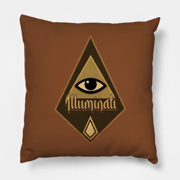 Illuminati God Pillow by CTShirts