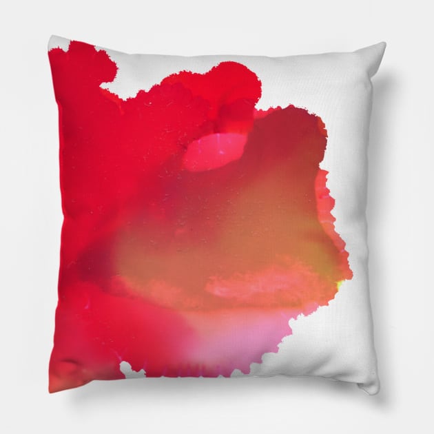 blood splatter ink Pillow by Newtegan