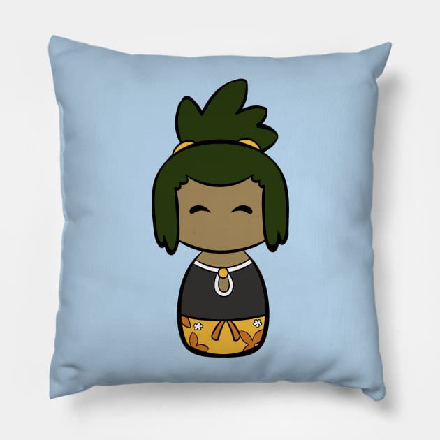 Kawaii Hau Pillow by clickmyth