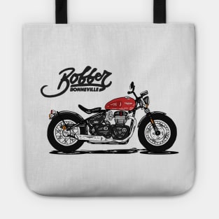 Triumph Bonneville Bobber Red Tote