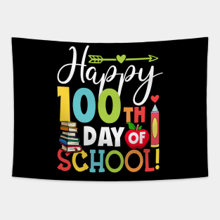 100th Day of School Teachers Kids Child Happy 100 Days Tapestry