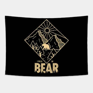 The Bear In Woods 2024 I Pick The Bear Women Tapestry