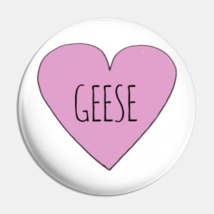 Geese Love Pin