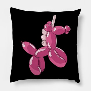 A light and dark pink unicorn balloon Pillow