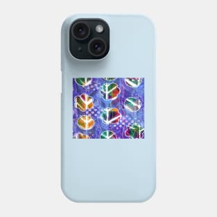 Peace - Love Flowers and Circles Phone Case